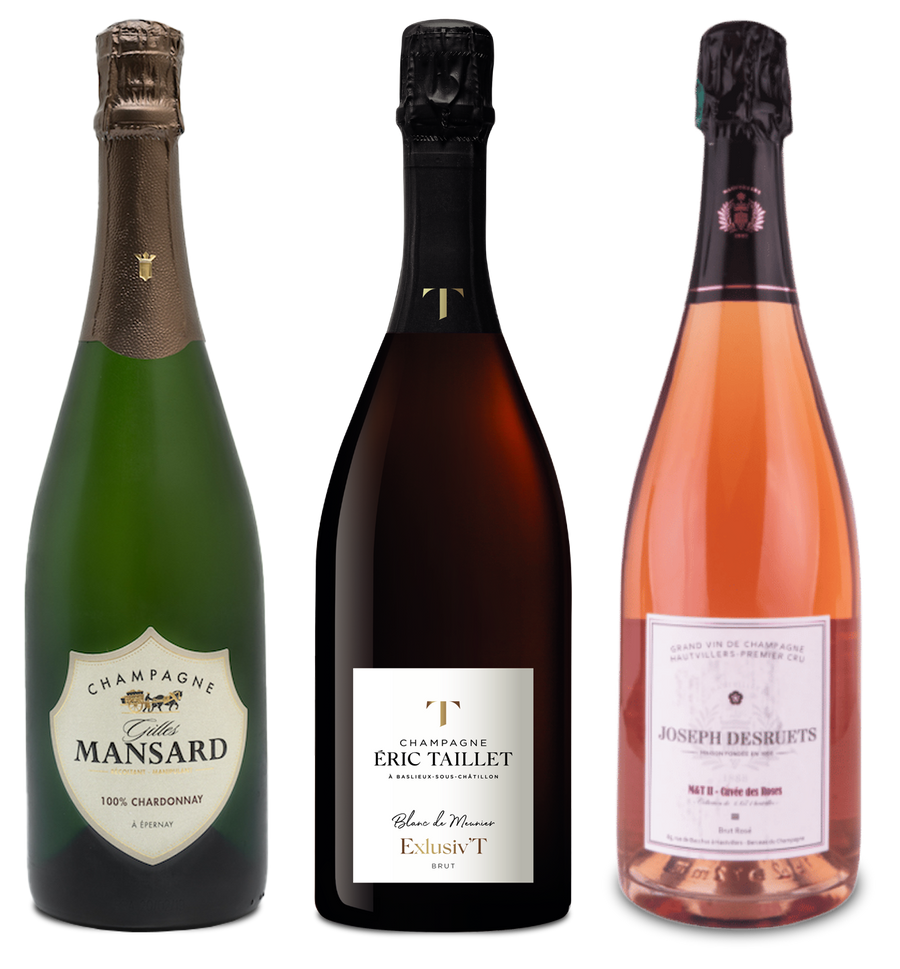 BLANC de BLANCS/BLANC de MEUNIER/ROSE Comparative Tasting Experience